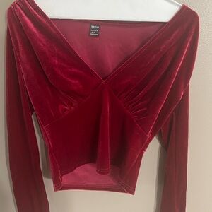 COPY - SHEIN red pink belly top